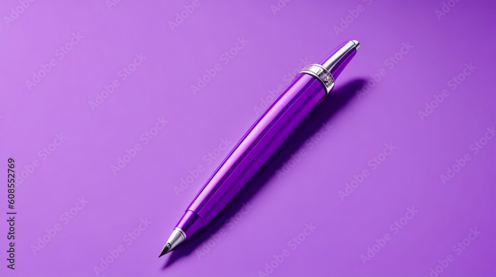 A beautiful background image of a purple pen, created using generative ai tools A beautiful background image of a purple pen, created using generative ai tools