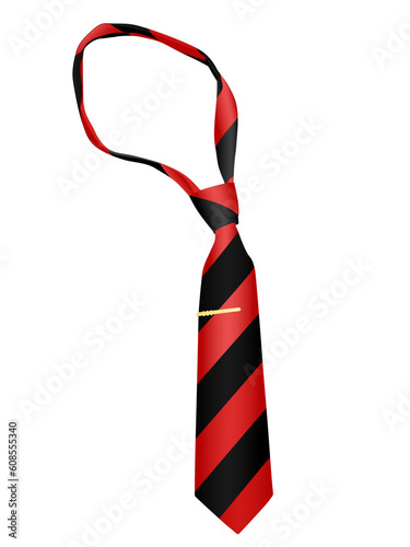 Tie on a white background