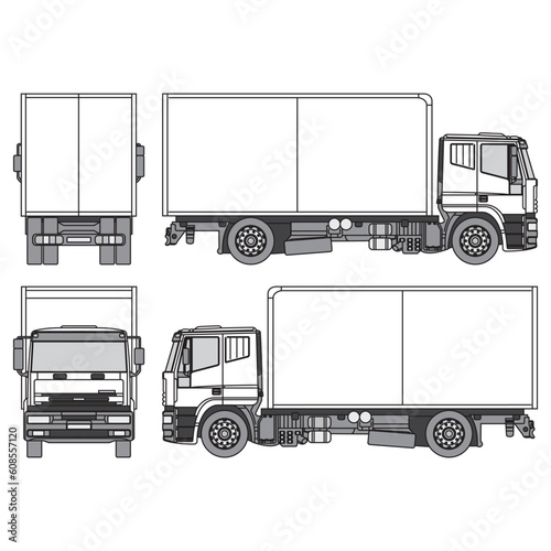 truck car outline, part 84