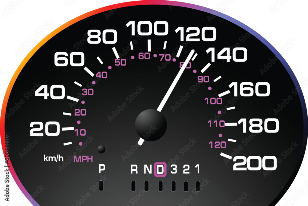 Speedometer. Accelerating Dashboard. Vector illustrator Speedometer. Accelerating Dashboard. Vector illustrator