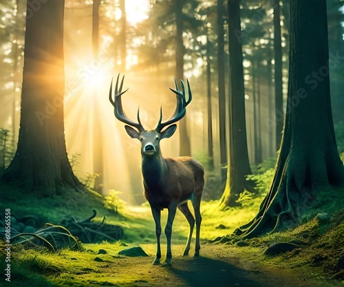 deer in the woods © SAJAWAL JUTT