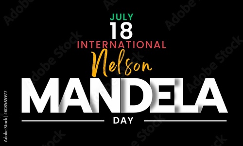 International nelson mandela day July 18 banner design