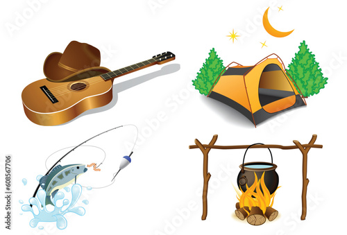 Camping icons 2
