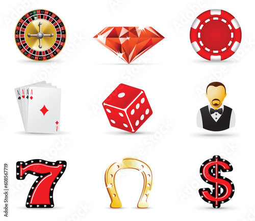 Gambling and casino icons