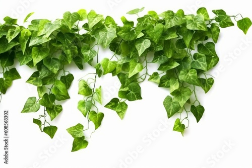 Green leaves Javanese treebine or Grape ivy  Cissus spp.  .Generative AI