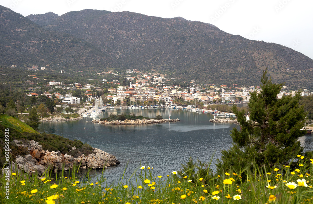 The volcanic peninsula of Methana in Greece