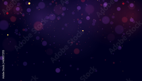 Light effect purple bokeh shade. Texture of highlights and sparkling particles. Magic effect concept. Vector
