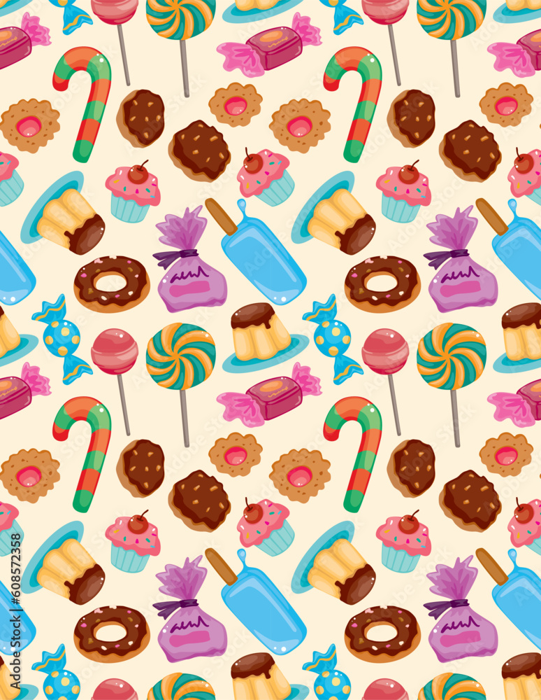 seamless candy pattern