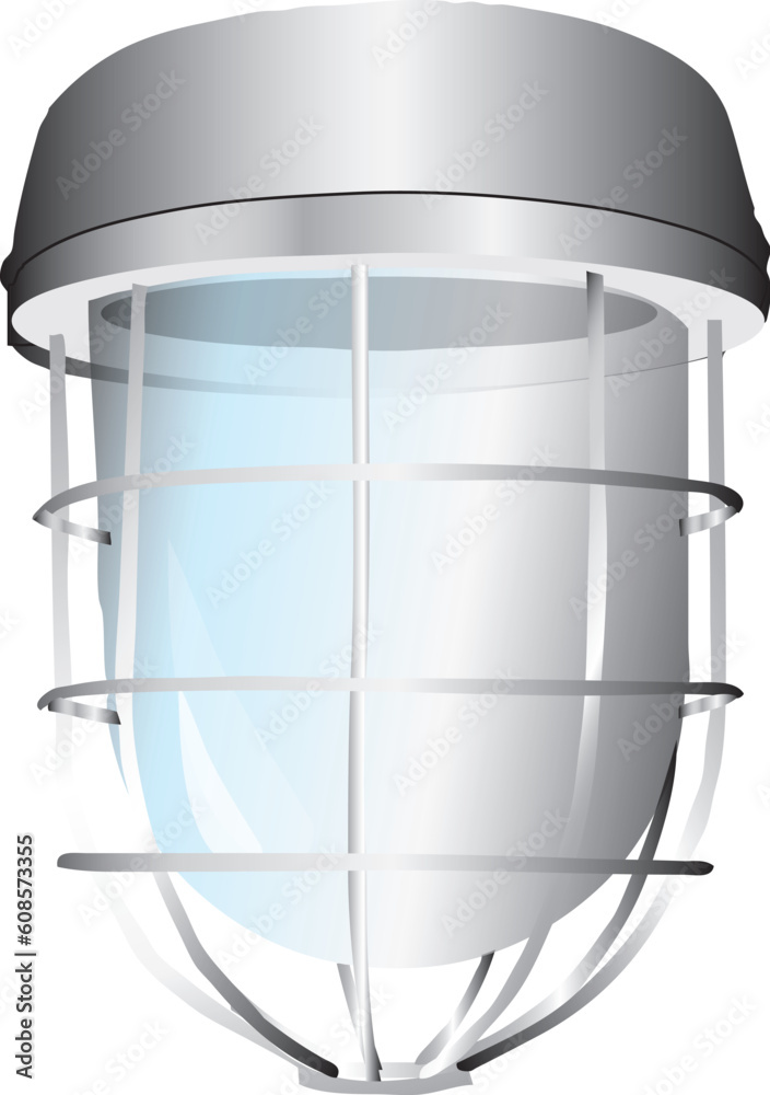 Signal lamp with the lattice. Vector illustration. Signal lamp with the lattice. Vector illustration.