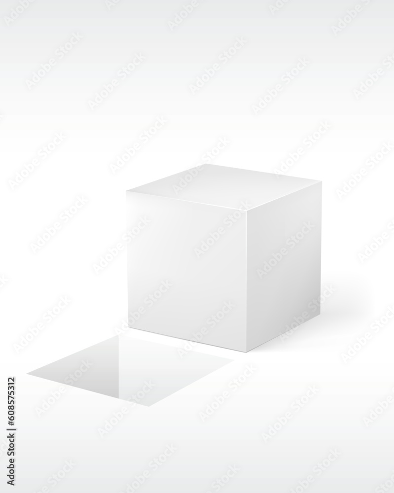 Cube on a white background. Illustration for design Cube on a white background. Illustration for design