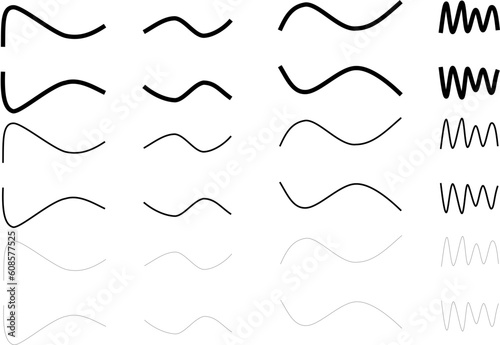 curves lines and zigzag lines heart ิbreath line