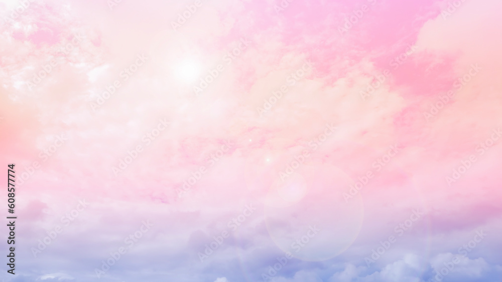 Fototapeta premium fantasy sky background and pastel color.