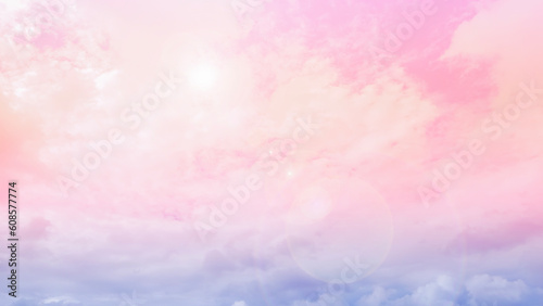 fantasy sky background and pastel color.