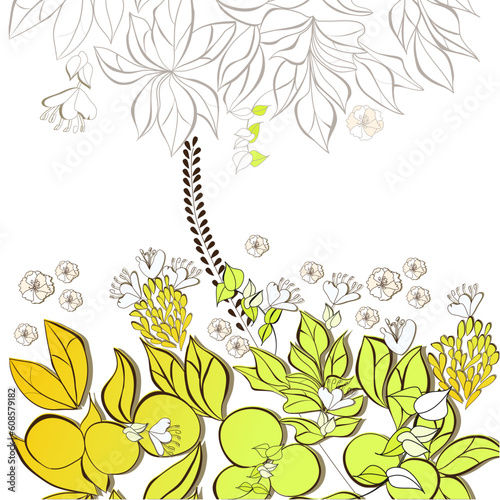 Gift card with floral element
