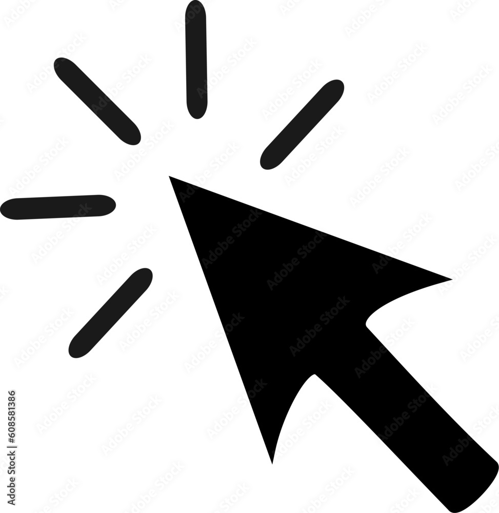 black and white arrow icon