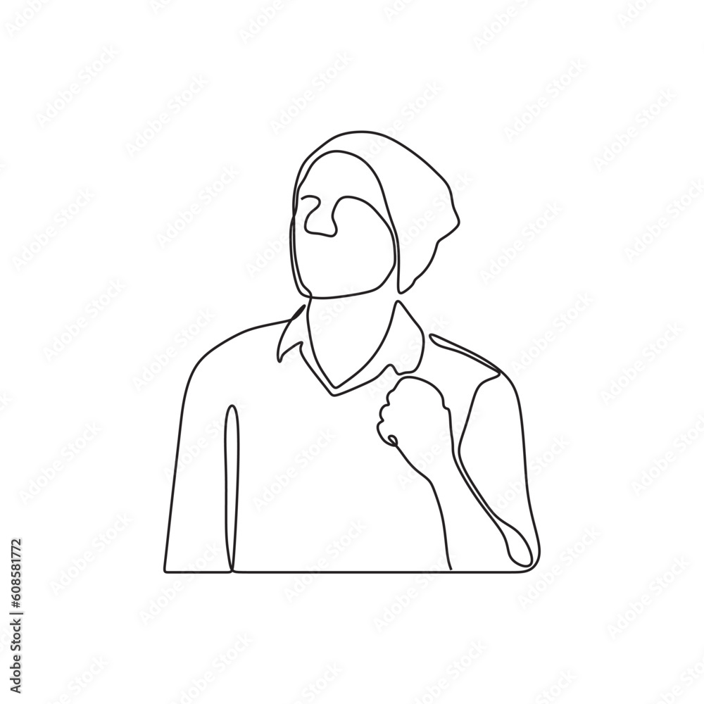 simple drawing on line art people vector simple drawing on line art people vector