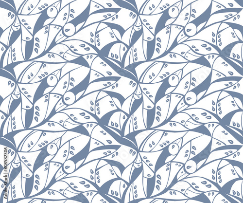Wallpaper Mural Cute TouFish the Toucan Fish Blue Japanese Pattern Style Torontodigital.ca