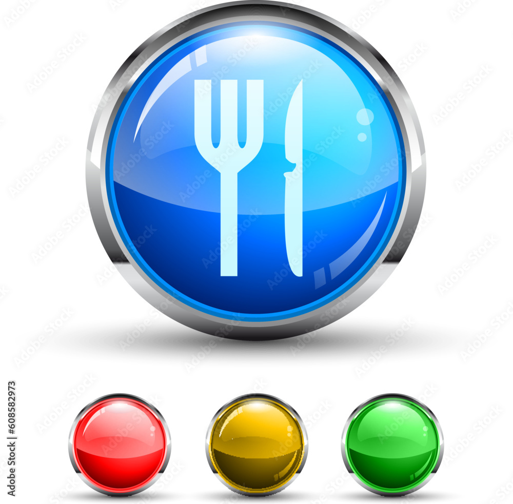 Restaurant Cristal Glossy Button with light reflection and Cromed ring. 4 Colours included. Restaurant Cristal Glossy Button with light reflection and Cromed ring. 4 Colours included.
