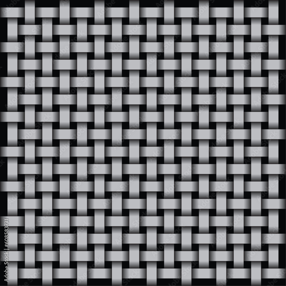 Abstract monochrome vector pattern - twisted tapes Abstract monochrome vector pattern - twisted tapes