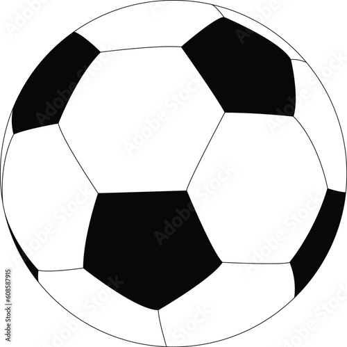 Illustration of soccer ball - vector