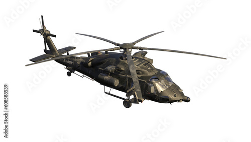 3d render military helicopter war machine end of world