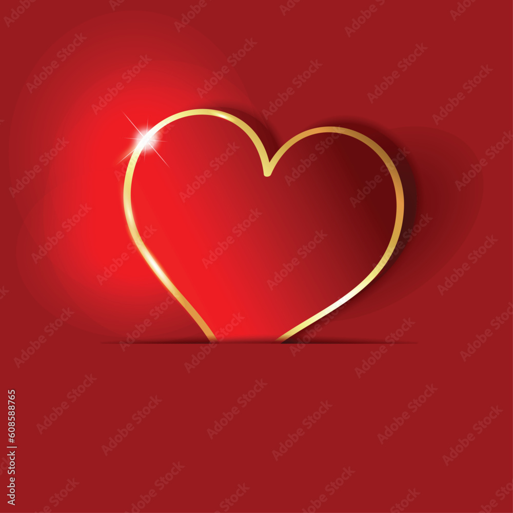 Valentines Day background with heart shape in pocket Valentines Day background with heart shape in pocket