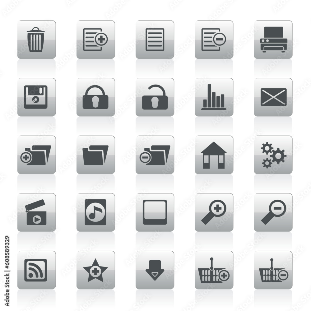 25 Detailed Internet Icons - Vector Icon Set 25 Detailed Internet Icons - Vector Icon Set