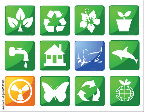 Environmental conservation symbols