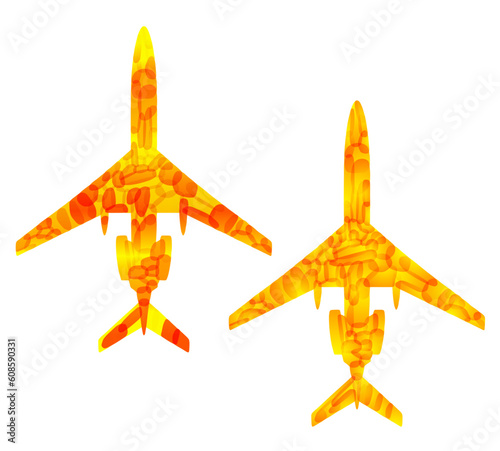 airplane, vector abstract background