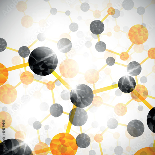 molecular structure, abstract background