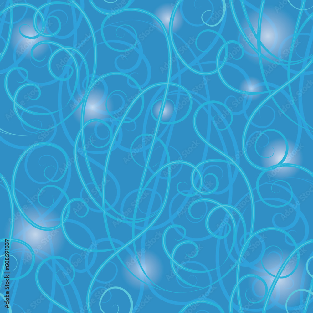 Wave floral seamless background. Pattern vector illustration water. Wave floral seamless background. Pattern vector illustration water.