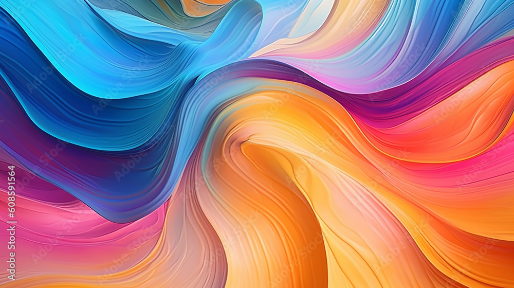 Obraz premium flow wave colorfull background