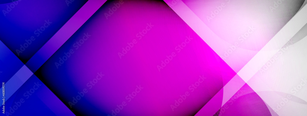 Fototapeta premium Light geometric abstract background with lines, circles