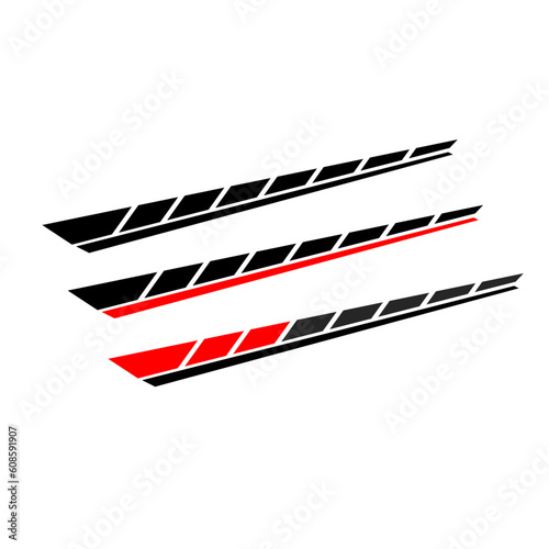 car body wrapping sticker design vector. car branding sticker
