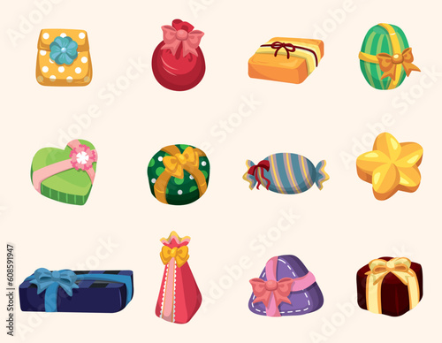 cartoon gifts icon