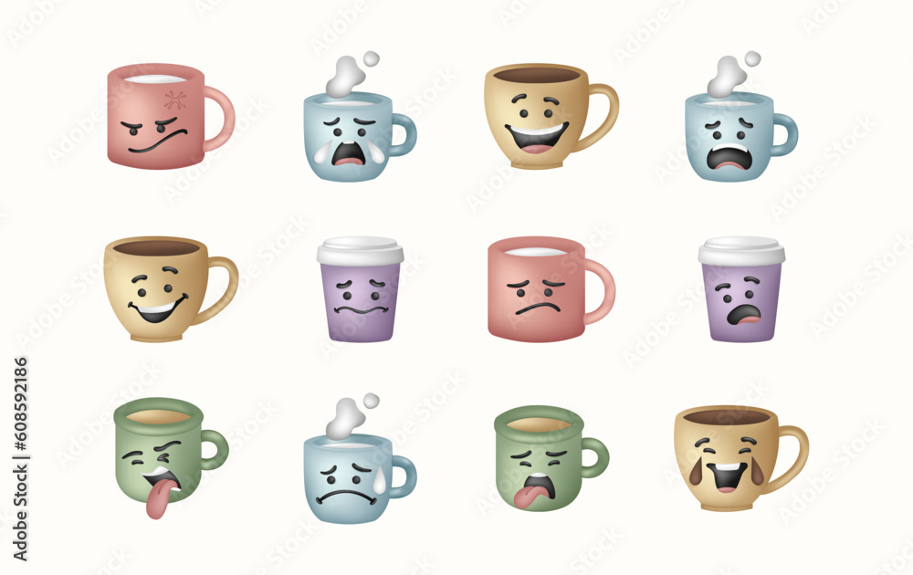 Cup Character Illustration Cup Character Illustration