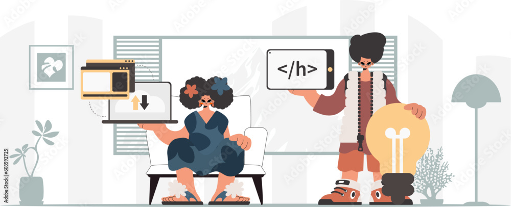 A collect of SEO stars. Synchronization and security of information capacity concept. Trendy style, Vector Illustration A collect of SEO stars. Synchronization and security of information capacity concept. Trendy style, Vector Illustration