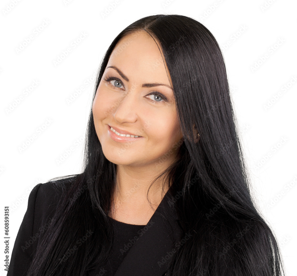 Friendly Businesswoman Smiling - Isolated Friendly Businesswoman Smiling - Isolated