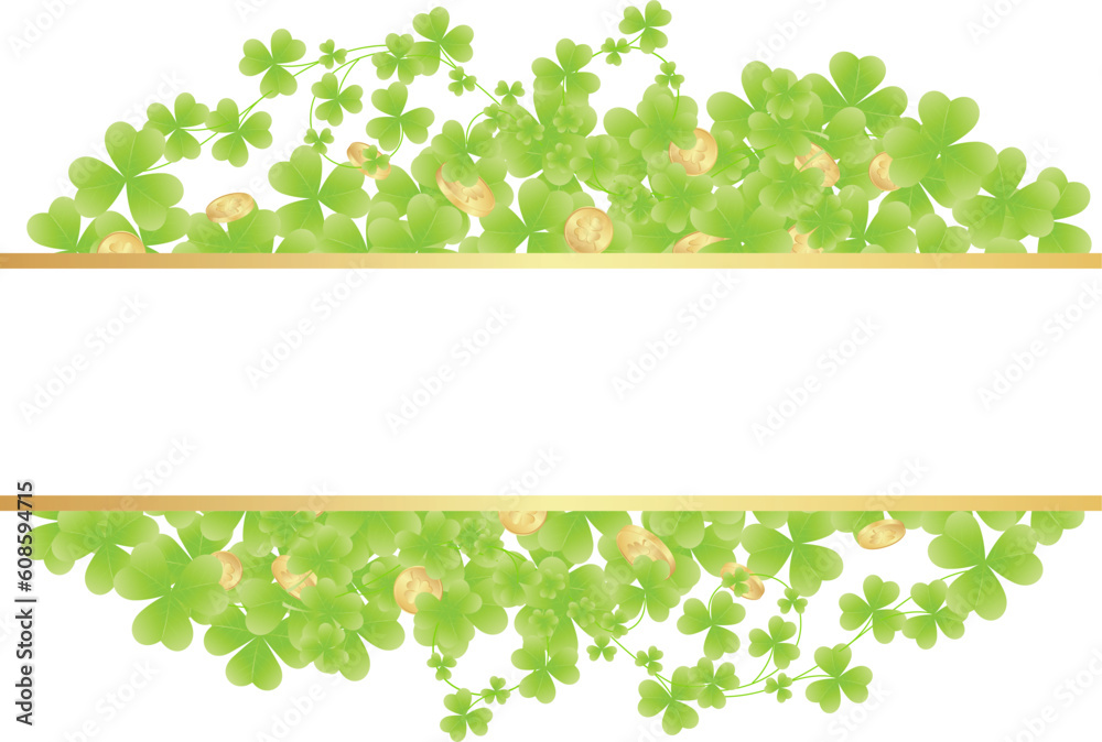St. patrick's day pattern with gold coins. Vector illustration St. patrick's day pattern with gold coins. Vector illustration