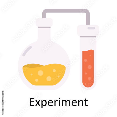 Experiment Vector  Flat Icon Design illustration. Sports and games  Symbol on White background EPS 10 File