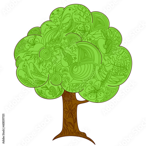 background with tree, this illustration may be useful as designer work