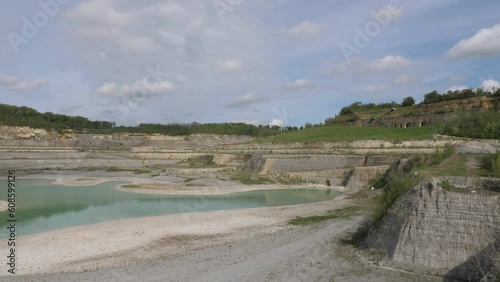 Abandoned Limestone mine in South Limburg, The Netherlands. Now a national park. photo