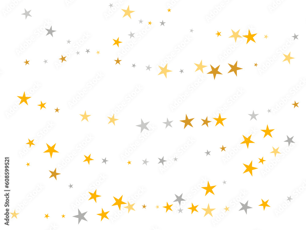 Festive silver and gold starburst vector design. Little stardust spangles Noel decoration elements. Baby shower star burst backdrop. Sparkle confetti gift decor. Festive silver and gold starburst vector design. Little stardust spangles Noel decoration elements. Baby shower star burst backdrop. Sparkle confetti gift decor.