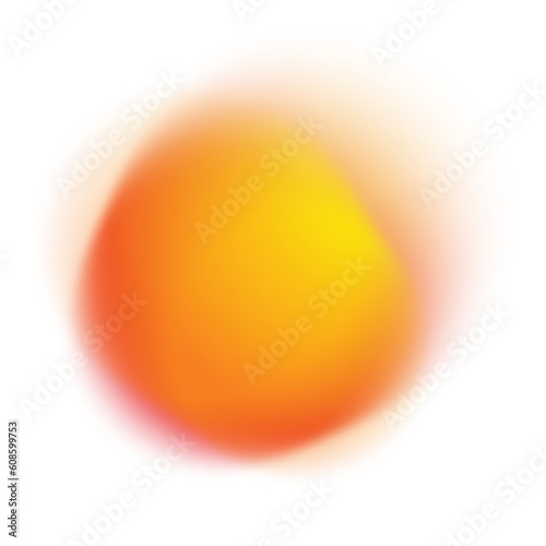 Abstract blurry orange gradient isolated photo