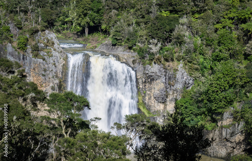 The Hunua Falls are on the Wairoa River in the Auckland Region of New Zealand.