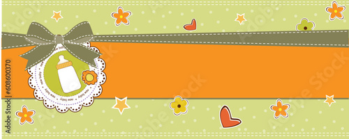 new baby announcement card