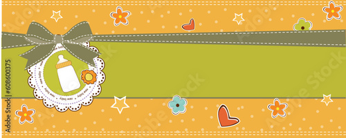 new baby announcement card