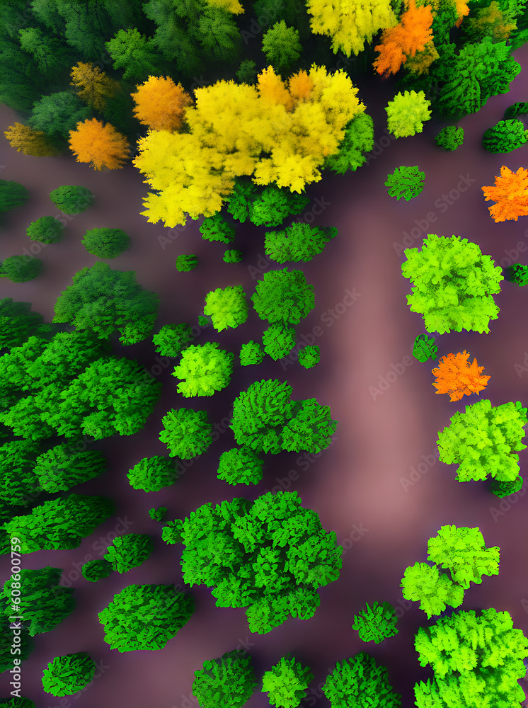 Magical forest fairytale drawing Pantone palette. Magical forest fairytale drawing Pantone palette.