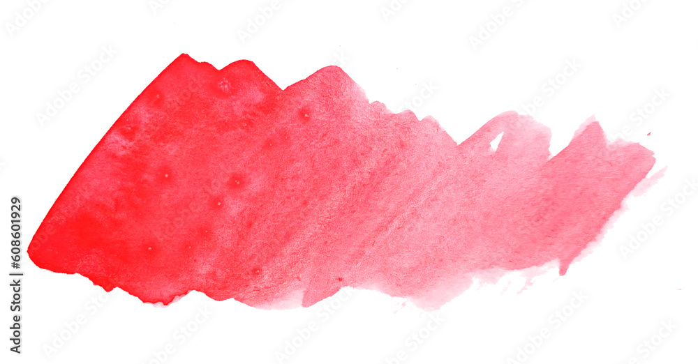 Obraz premium Abstract Red Watercolor Splash on White Background