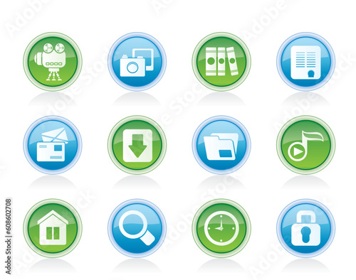 Computer and website icons - vector icon set